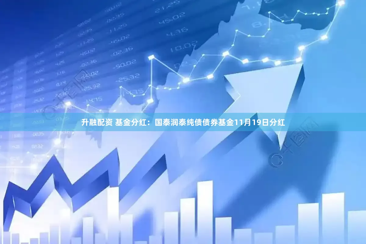 升融配资 基金分红：国泰润泰纯债债券基金11月19日分红