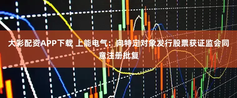 大彩配资APP下载 上能电气：向特定对象发行股票获证监会同意注册批复